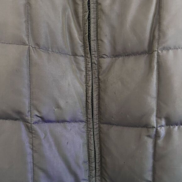 VTG 2000s Y2K Liz Claiborne Down Puffer Jacket Size L Brown Purple Shimmer - Picture 10 of 16